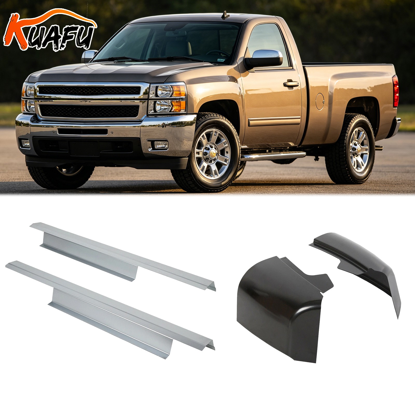 Slip-on Outer Rocker Panel & Cab Corner For 07-13 Silverado GMC Standard Cab Slip-on Outer Rocker Panel & Cab Corner For 07-13 Silverado GMC Standard Cab