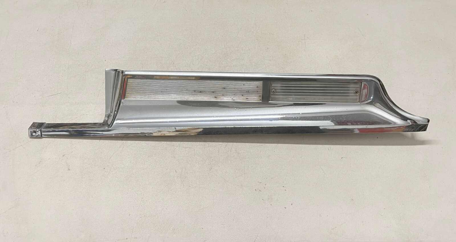 1962 Dodge Polara 500 Right Reverse Light Finish Panel Chrome Rear Bezel Back Up