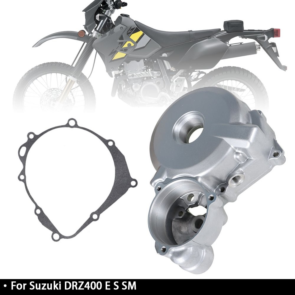 Left Side Engine Stator Magneto Cover Case w/ Gask For Suzuki DRZ400 E S SM New
