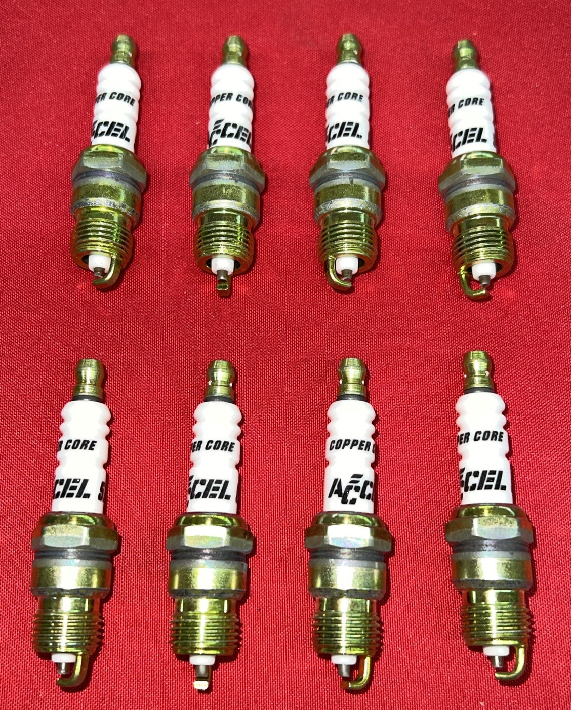 Accel 0574S-8-Shorty Header Plug 5/8 Hex, .460 Reach Tapered Set Of “8” Plugs