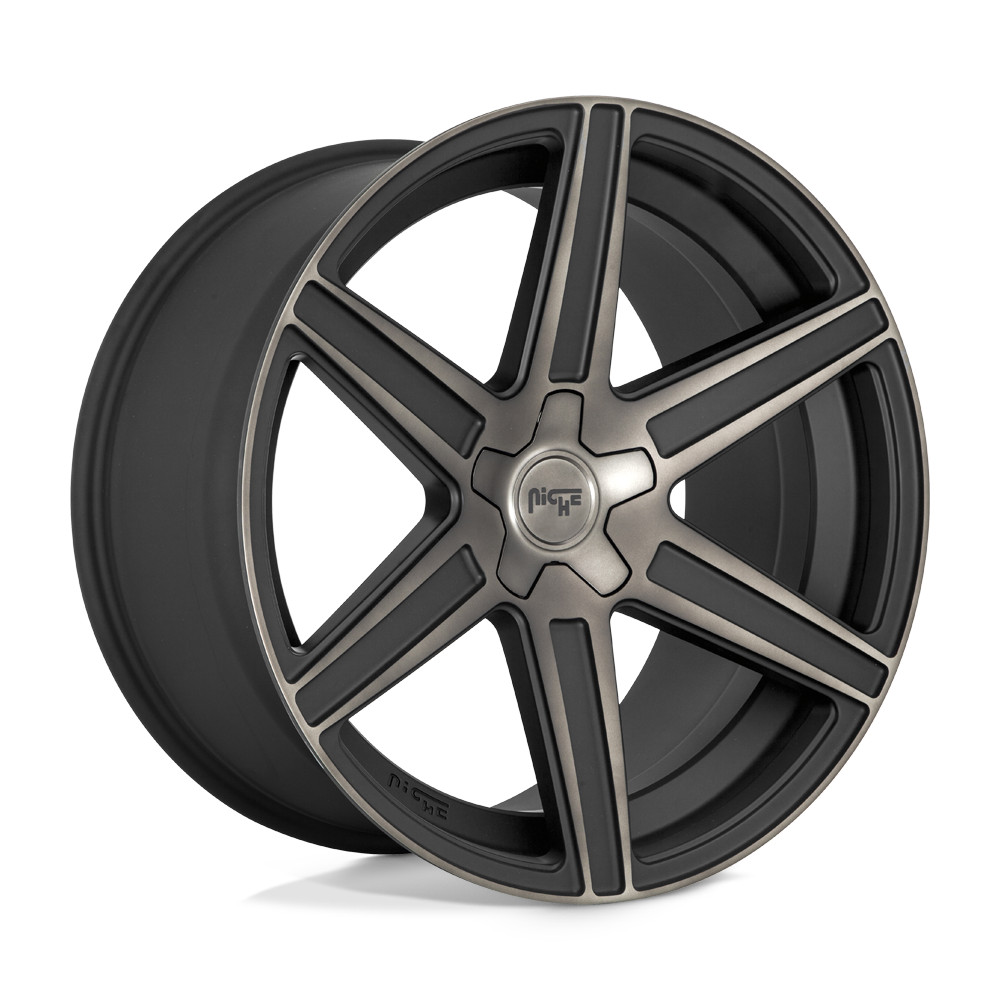 24x10 Niche M236 CARINA MATTE MACHINED DOUBLE DARK TINT Wheel 5x5.5 (25mm)