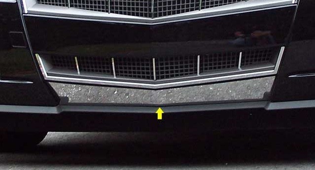 FITS CADILLAC CTS 4DR 08-13 POLISHED STAINLESS CHROME LOWER BUMPER GRILLE TRIM