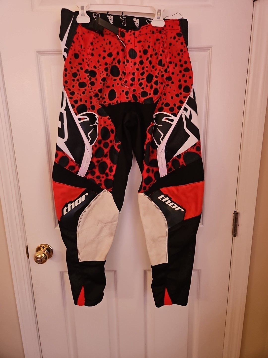NOS THOR 2901-3395 VENTED RACING PANTS RED SIZE MENS 30