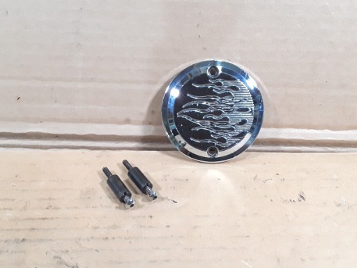 Harley Joker Machine Flame 2 Hole Points Ignition Cover Ironhead Evo Sportster Harley Joker Machine Flame 2 Hole Points Ignition Cover Ironhead Evo Sportster