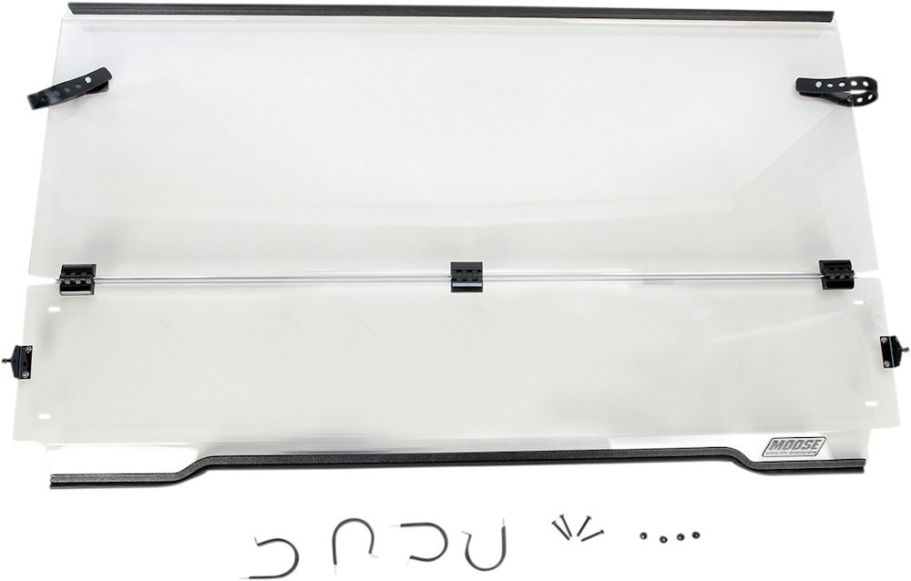 Moose Clear Full Folding UTV Front Windshield for 09-19 Kawasaki Mule 4010 4x4
