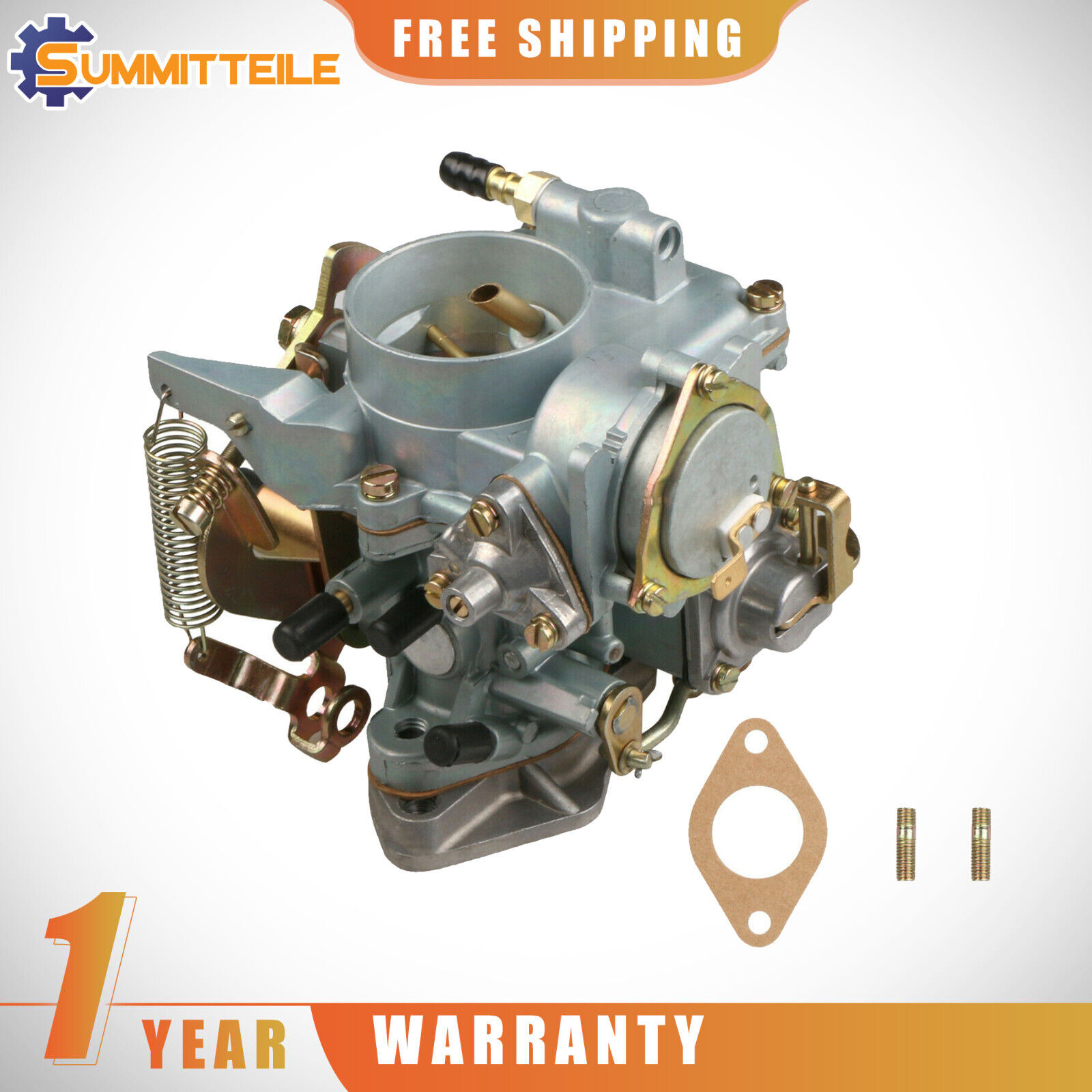 Carburetor Carb W/ Gasket For VW Beetle Campmobile Karmann Ghia Base 027H117510E