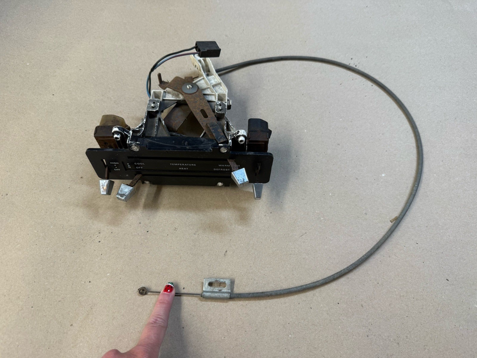 1973-1977 73-77 Ford Truck heat control unit With Aux. Fuel Switch OEM NO AC