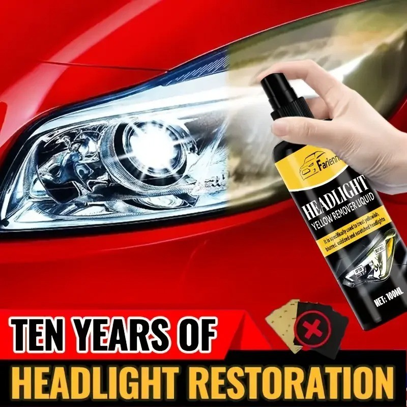 100ml Car Headlight Restoration Kit Removes Yellowing Oxidation & Cloudiness