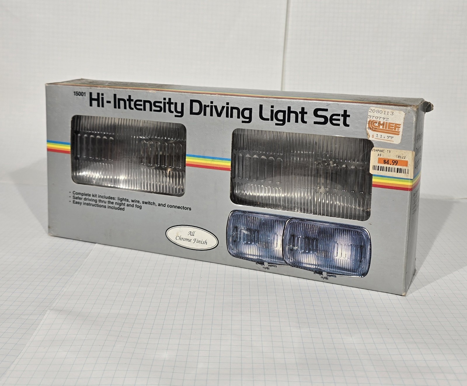 NOS Custom Accessories Inc.  15001 Hi-Intensity Driving Light Set Chrome Finish