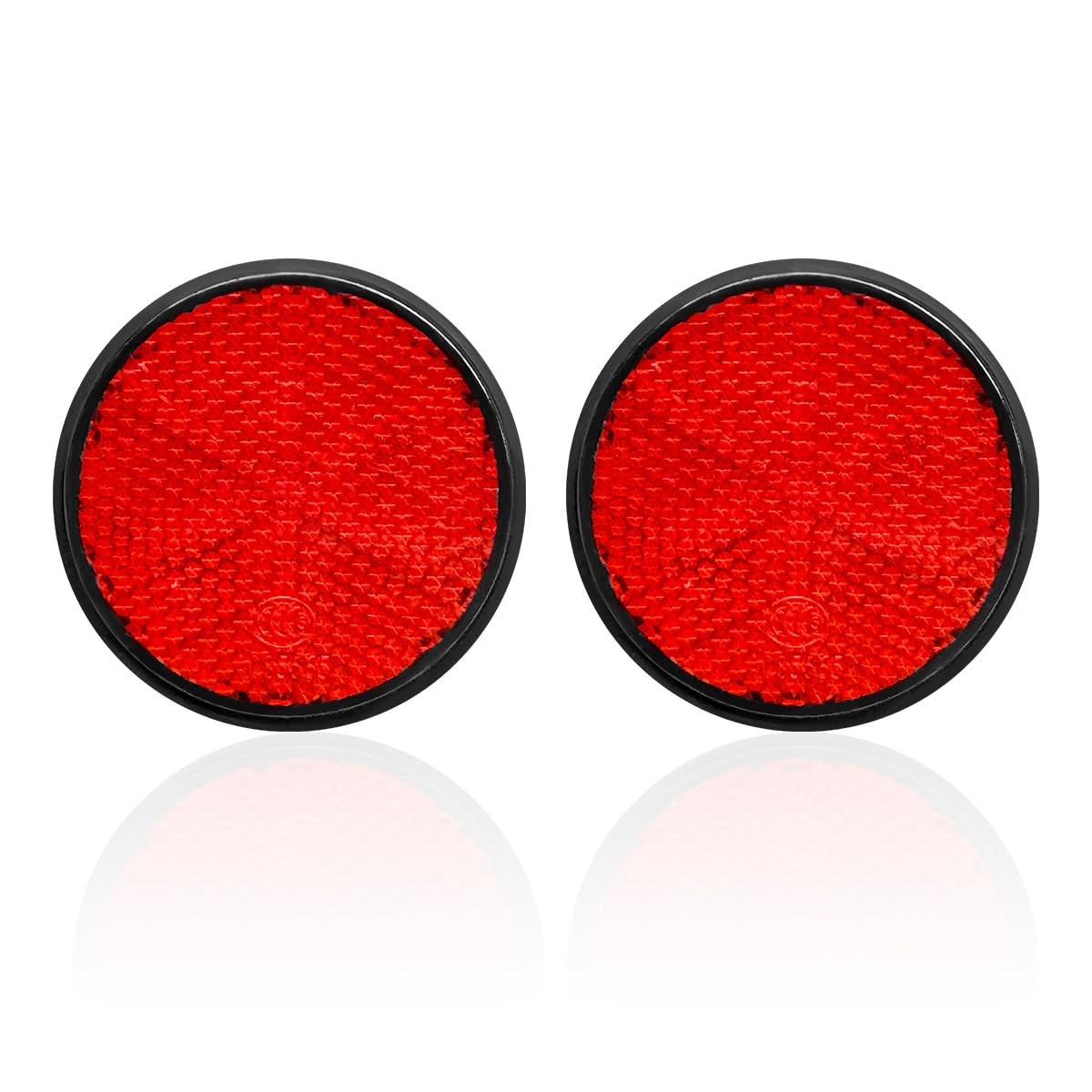 2 PCS Motorcycle Reflectors, M6 x 1.0 Screw Mounted Plastic Safety Warning Refle 2 PCS Motorcycle Reflectors, M6 x 1.0 Screw Mounted Plastic Safety Warning Refle