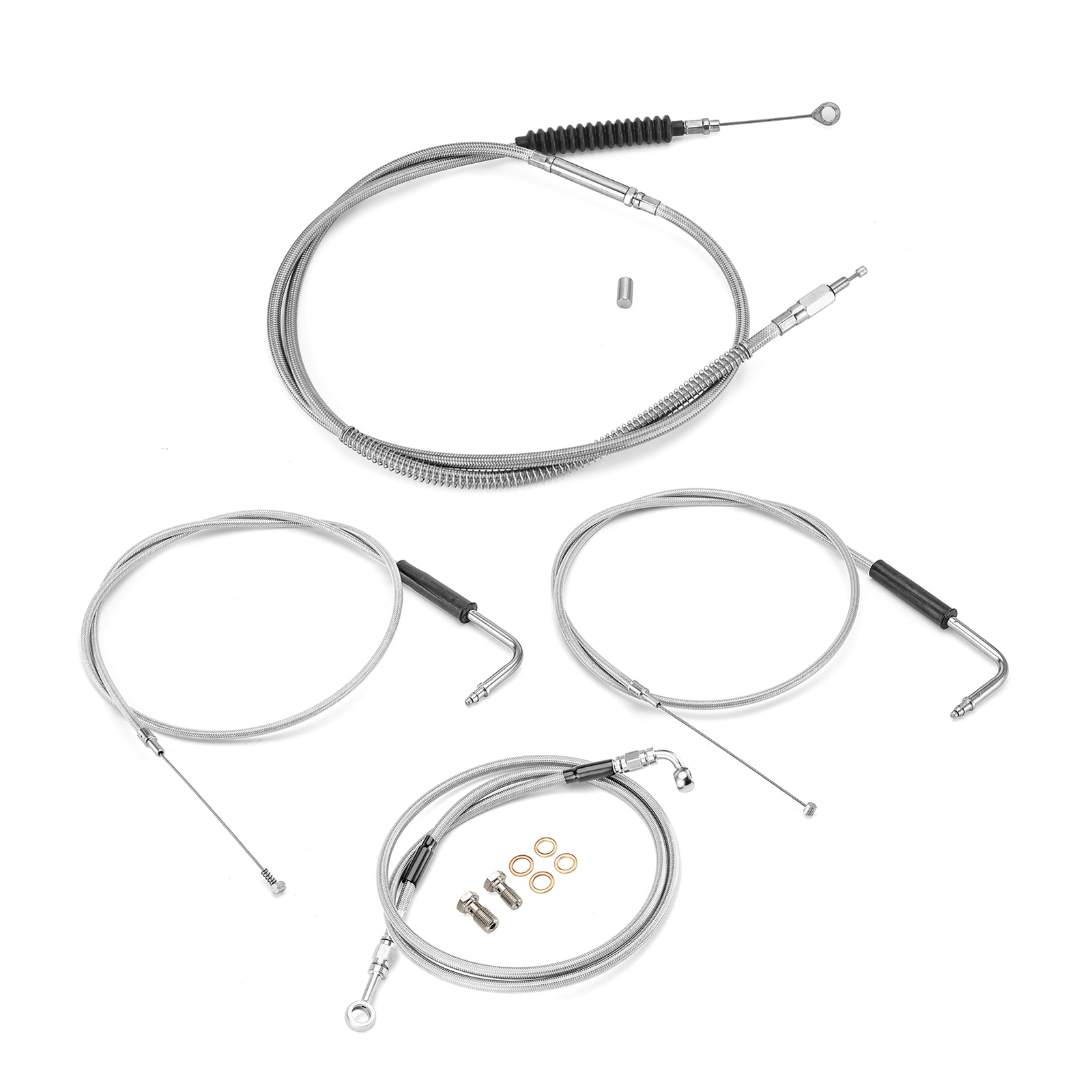 Non-ABS Clutch Brake Throttle Cable For Harley-Davidson Softail 12