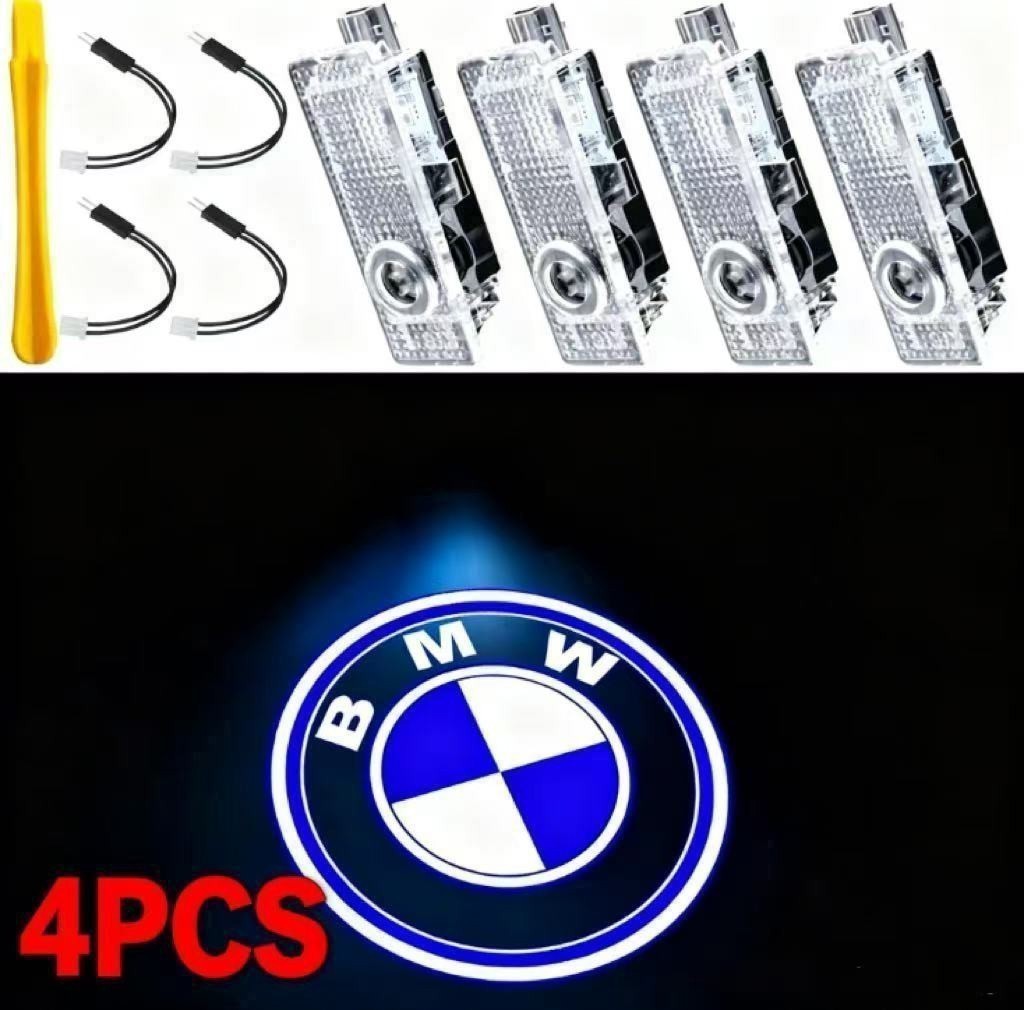 4x For BMW X4 X5 X2 X1 X3 X6 LED HD Door Welcome Courtesy Ghost Shadow Lights