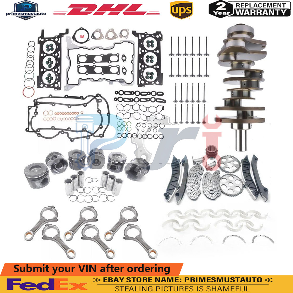 3.0T Diesel Engine Rebuild Kit Crankshaft Rod Pistons for Jeep Chrysler Ram 1500