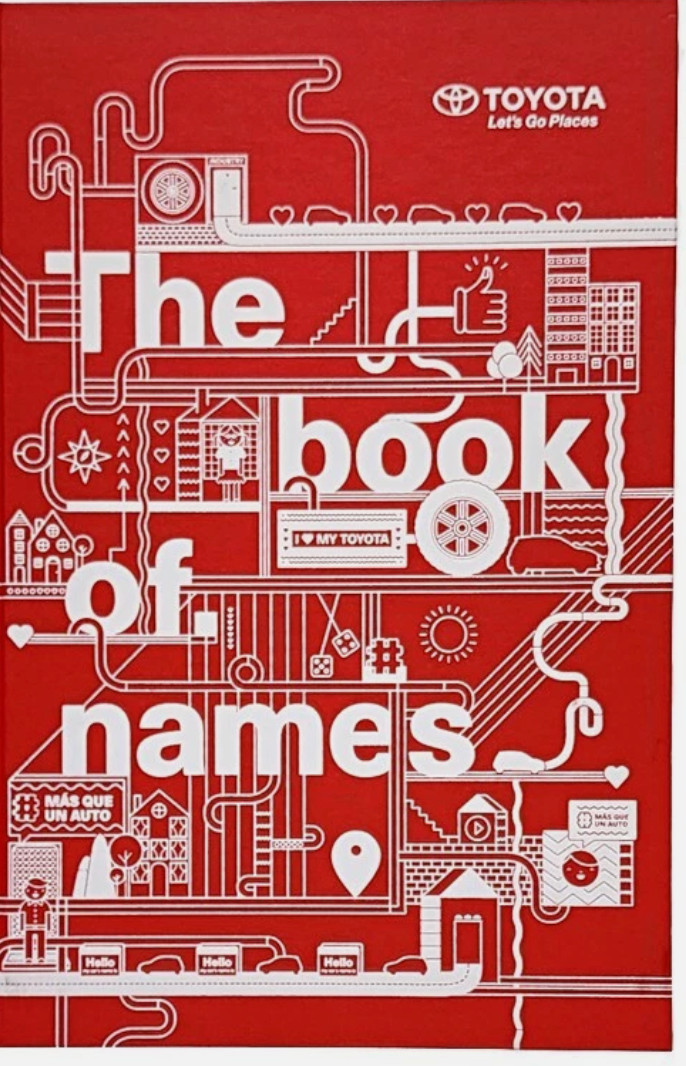 Toyota The Book of Names Hard Cover Book OEM