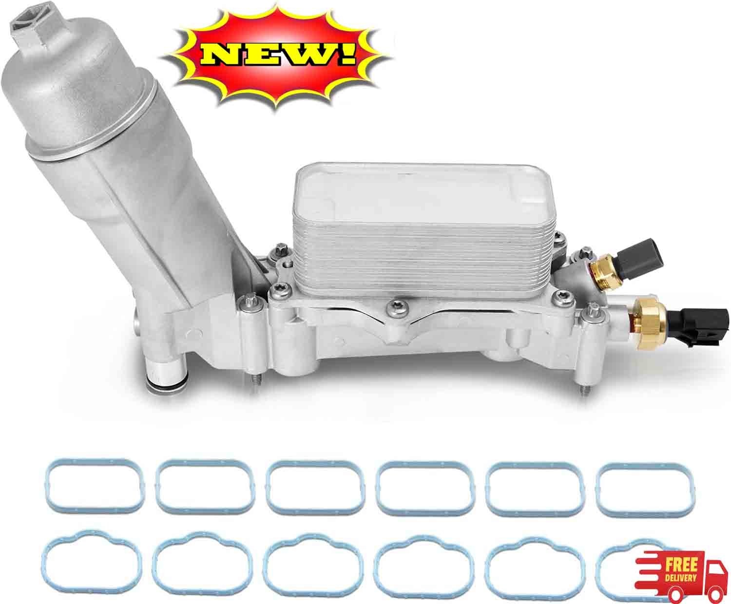 Kit completo de actualización de carcasa de filtro de aceite de motor de alumini