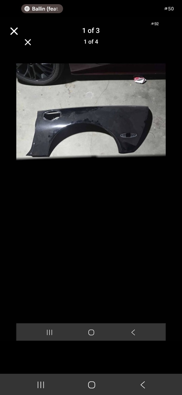97-04 C5 Corvette OEM Drivers Side Rear Fender 97-04 C5 Corvette OEM Drivers Side Rear Fender