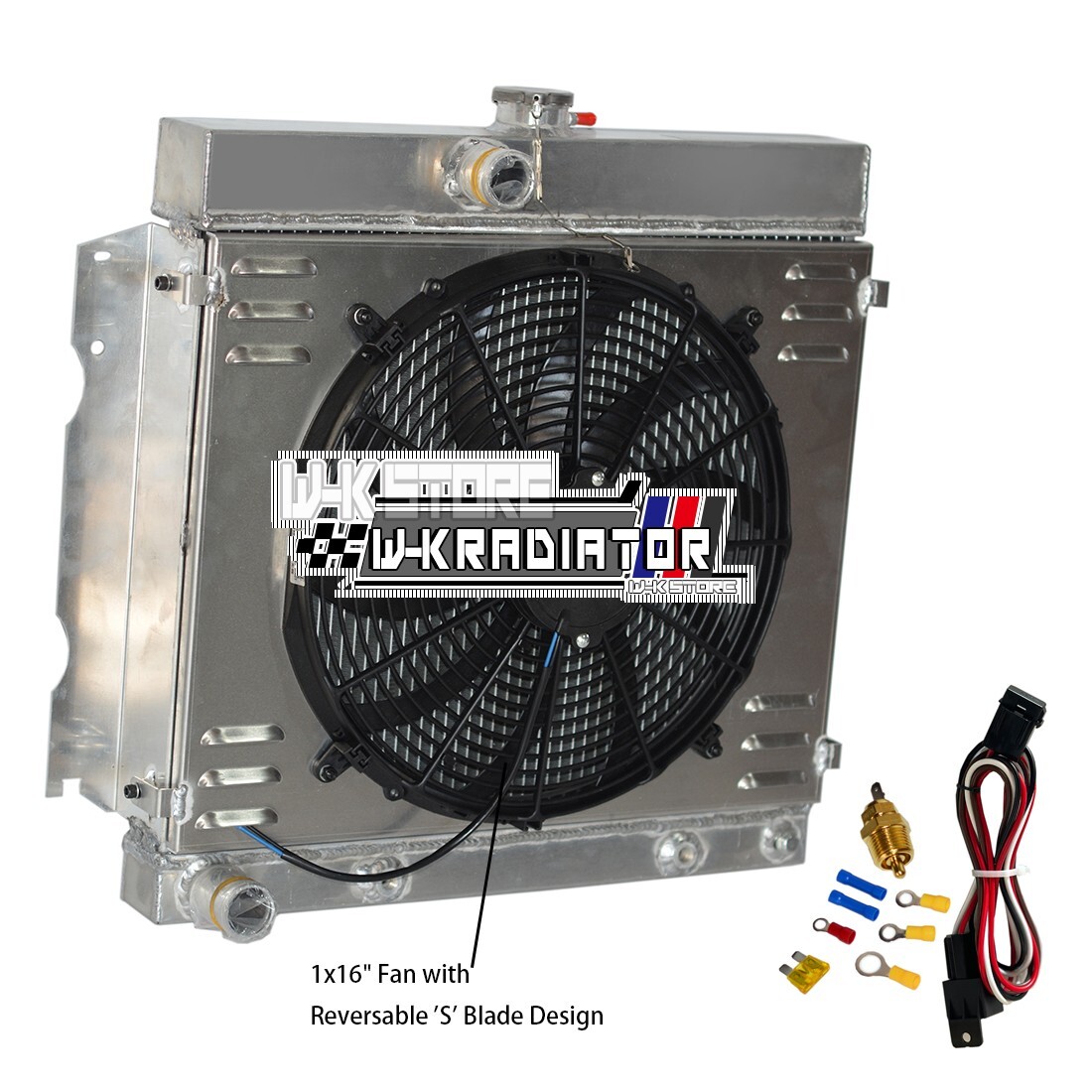 AT Radiator Shroud Fan For 1963-1969 1965 Dodge Dart Mopar Charge,Plymouth Fury