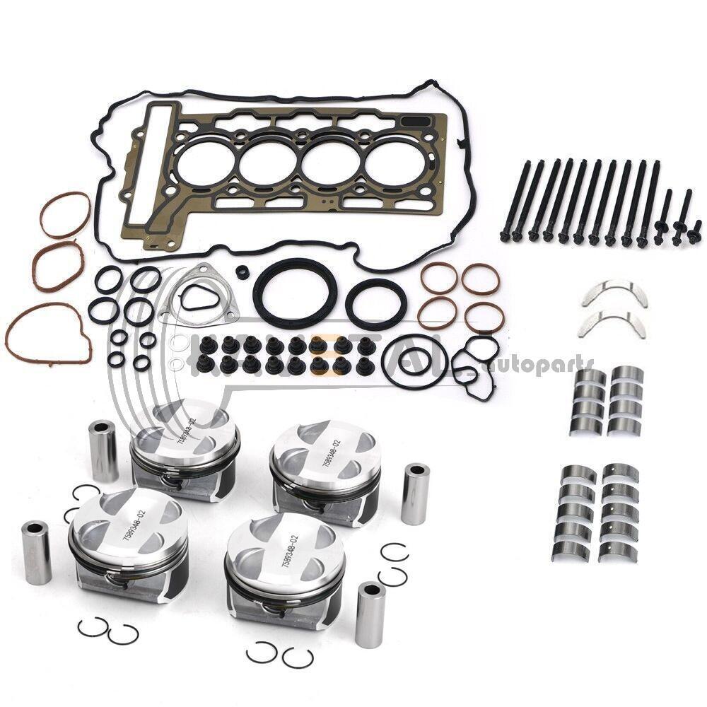 N12 N16 Engine Piston Gasket Rebuild Kit For Mini Cooper R55 R56 R57 R60 R61 1.6