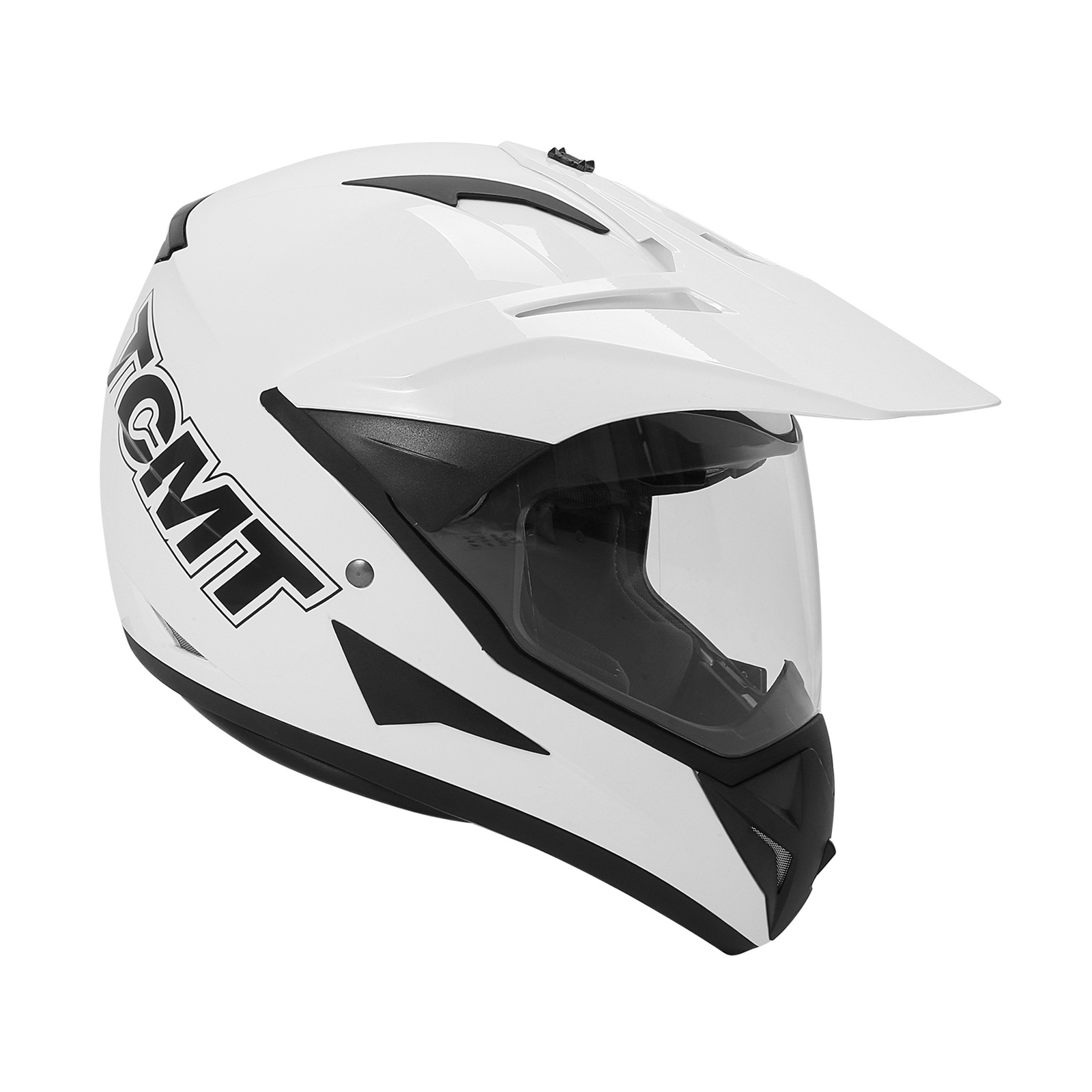 DOT Adult Helmet Motorcycle Full Face Offroad Dirt Bike Racing ATV M-XXL White
