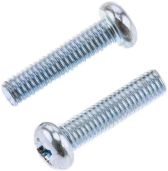 Bolt Pan Head Phillips Screws M6 x 1.0 x 25mm 10-Pack