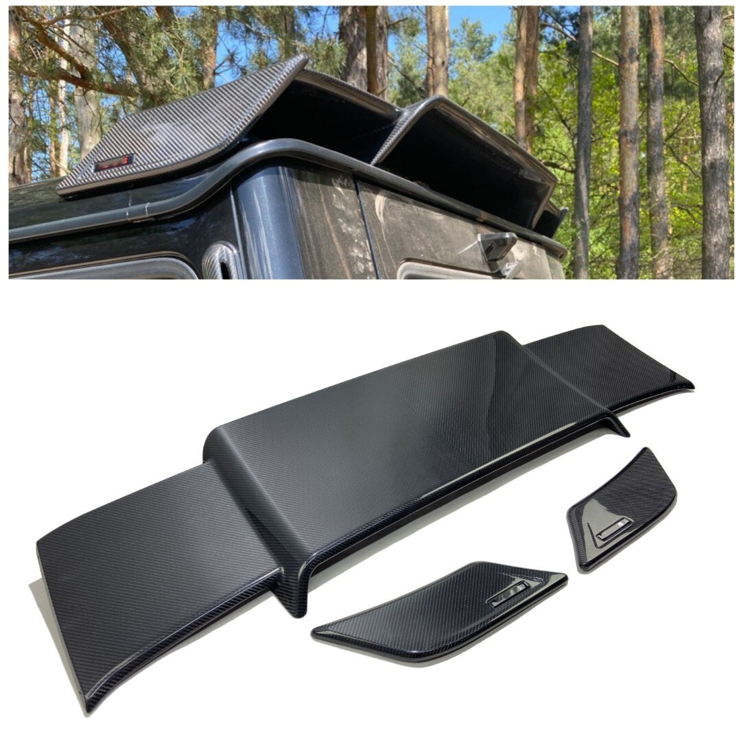 Mercedes G Class 2007-2018 W463 Rear Spoiler real Dry Carbon Fiber Double sides