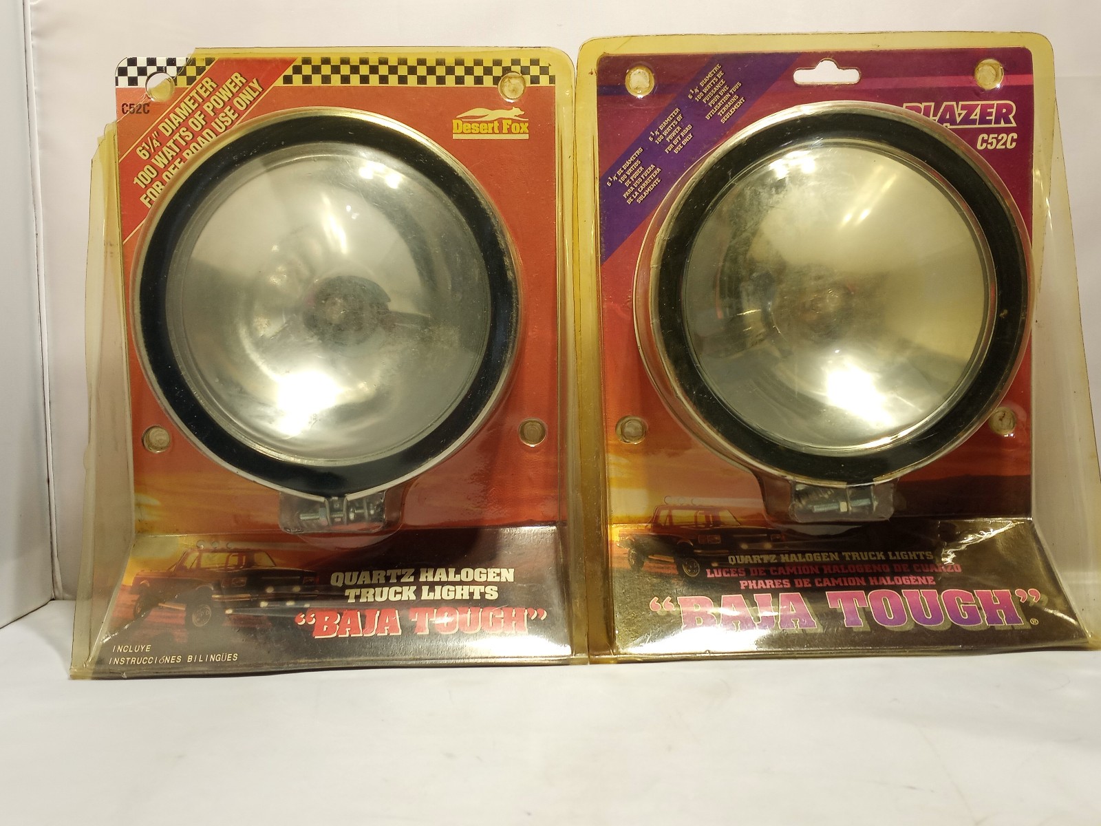 Vintage Desert Fox C52C BAJA Tough Chrome Truck Light 100 Watt NEW OLD STOCK Vintage Desert Fox C52C BAJA Tough Chrome Truck Light 100 Watt NEW OLD STOCK