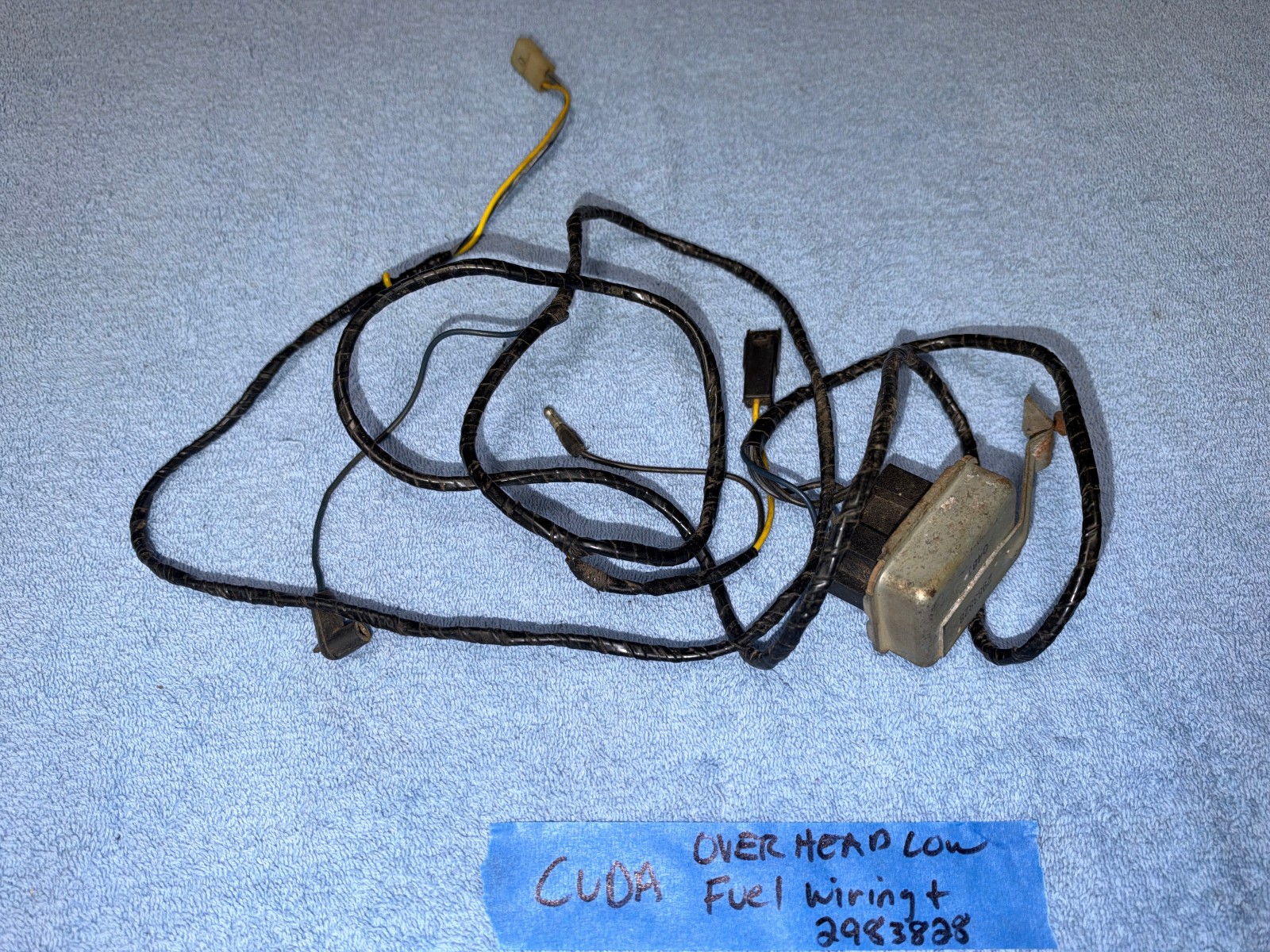 1970 1971 DODGE CHALLENGER PLYMOUTH BARRACUDA LOW FUEL RELAY AND WIRING