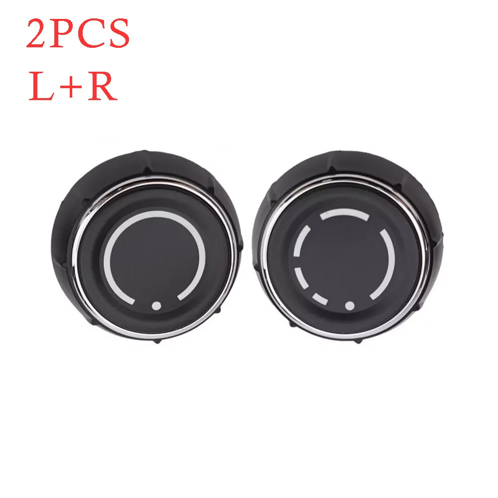 2Pcs Radio Knob L+R For Porsche 981/991 Boxster/Cayman/Carrera/Cayenne/Panamera