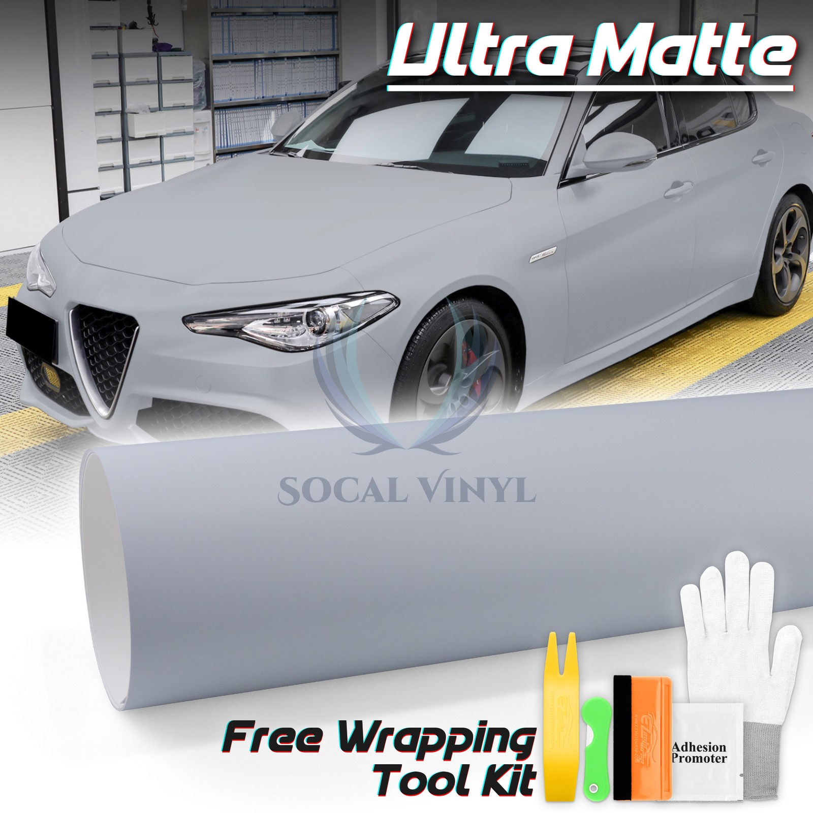 Premium Ultra Matte Flat Storm Gray Car Auto Vinyl Wrap Sticker Decal Sheet Film