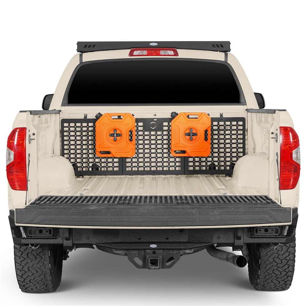 Fit 14-21 Toyota Tundra CrewMax Truck Bed Front Storage Steel MOLLE Panel System