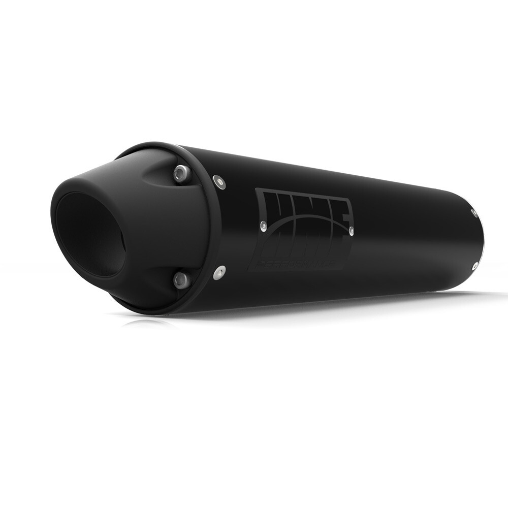 HMF Slip On Exhaust for Yamaha Raptor 350 (05-14) Black w/Blackout Euro