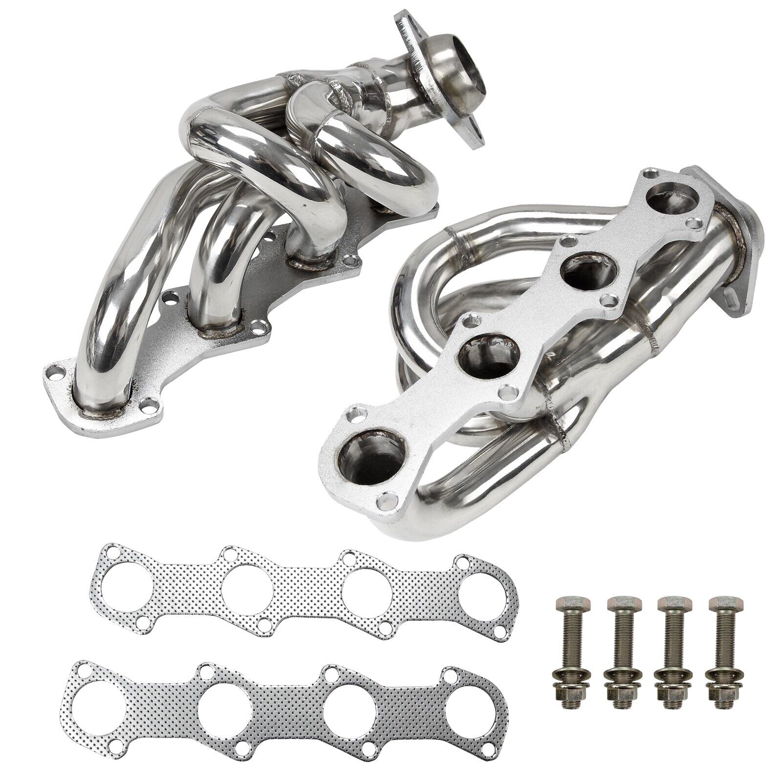 Fits Ford 1997-2003 F-150 F250 4.6L V8 Stainless Steel Shorty Manifold Header