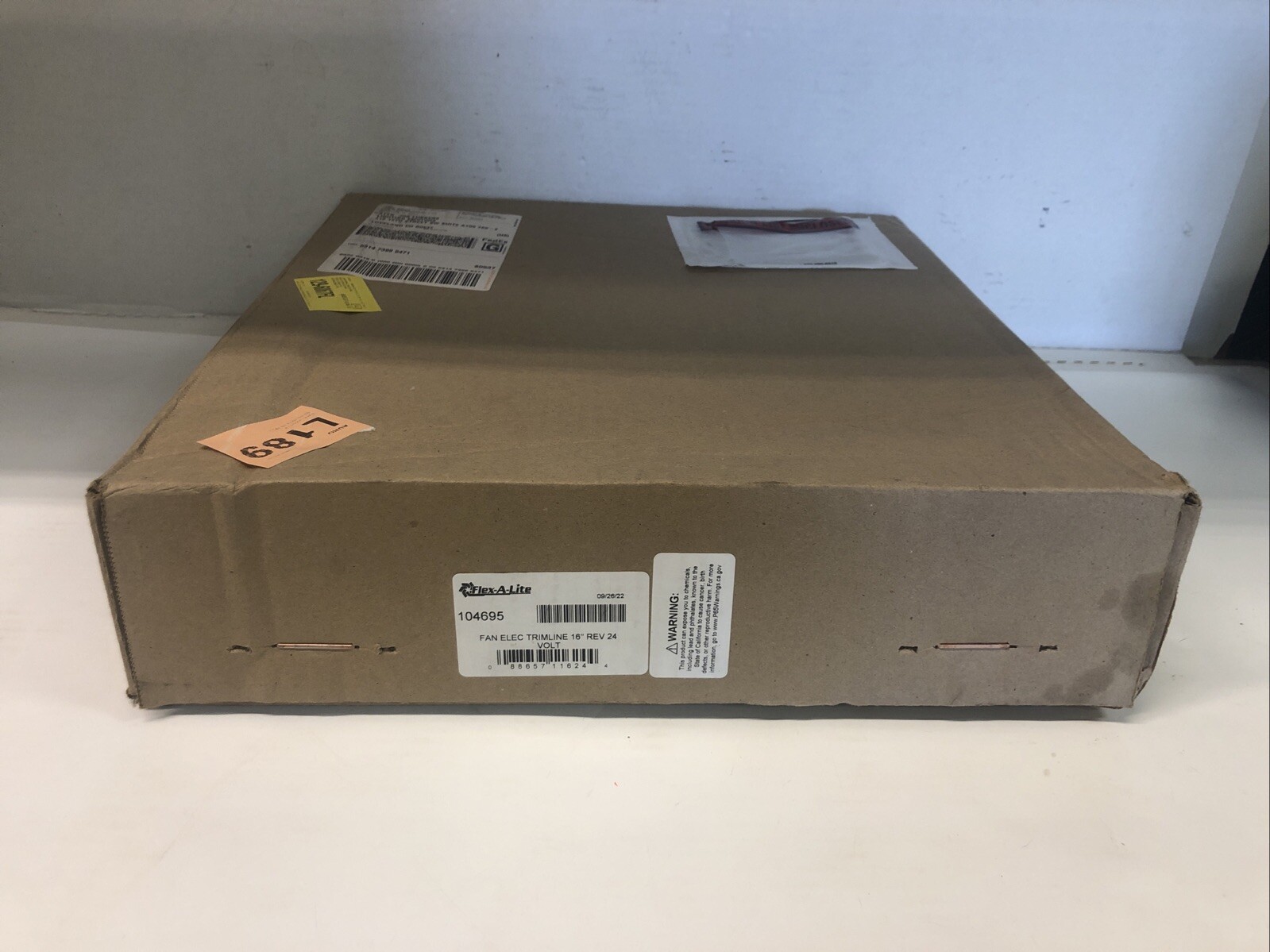 1 New, Flex-A-Lite 104695 Electric Fan 24 V 16 in. Diameter 10 Blades 2000 cfm