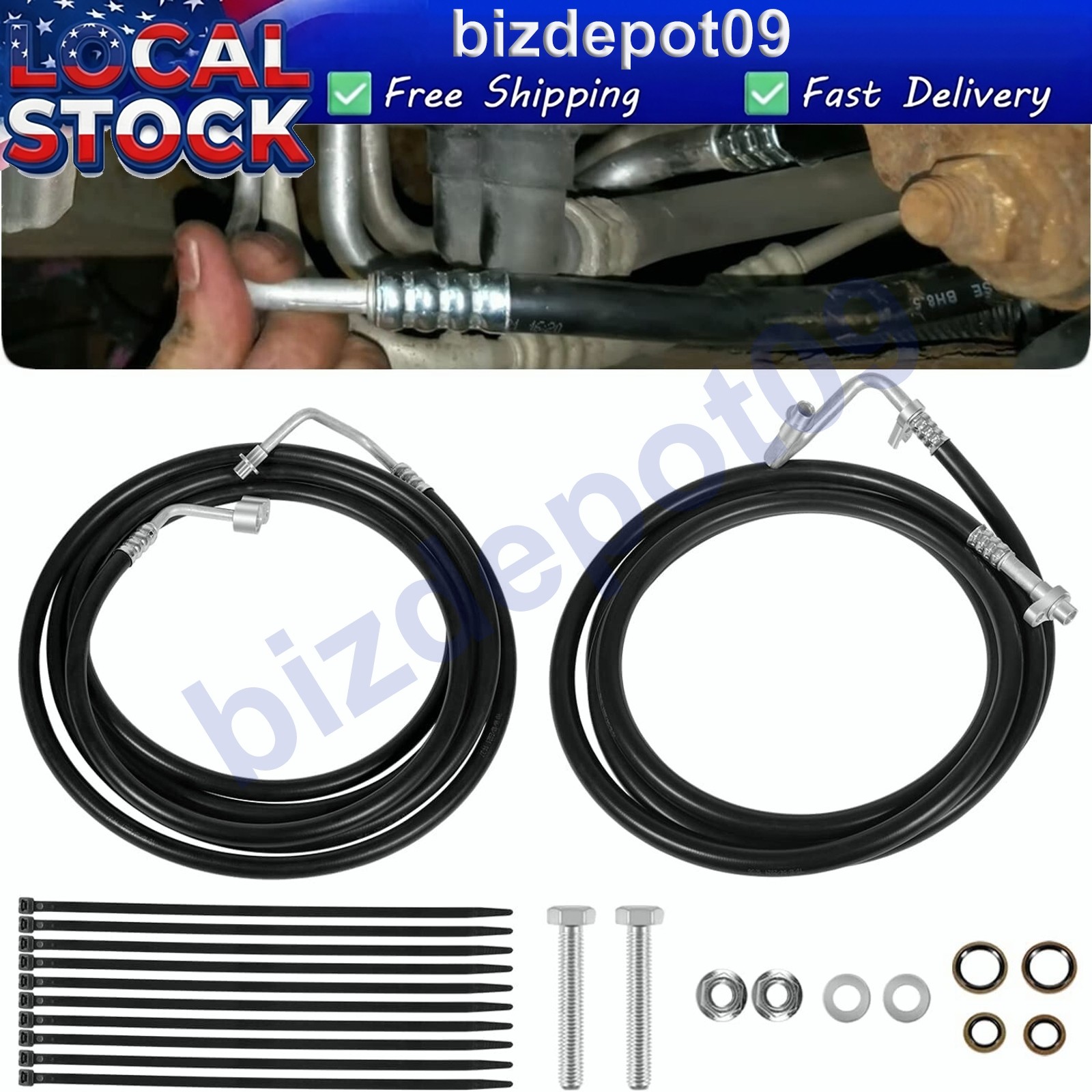 SU33468 Rear/Aux AC Line Set For Chevy Suburban GMC Yukon XL 2007-2014