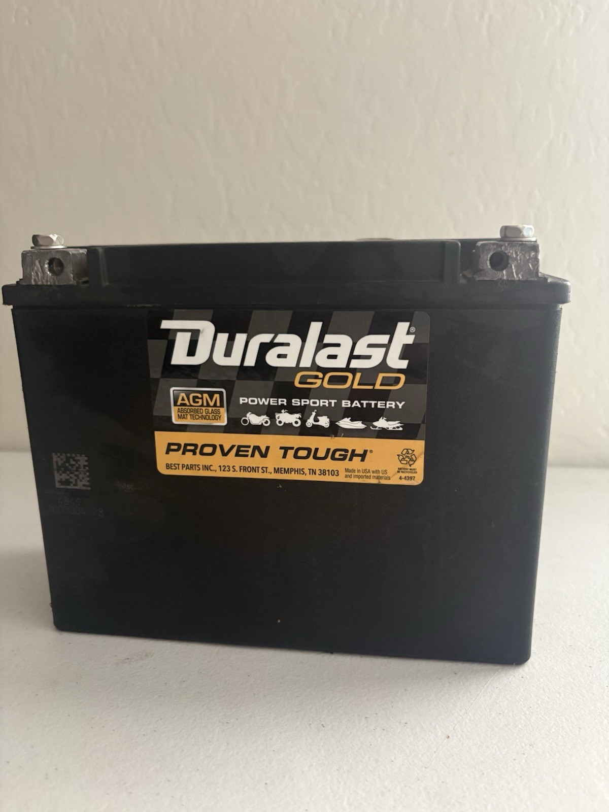 Duralast Gold Powersport Battery ETX18L Works