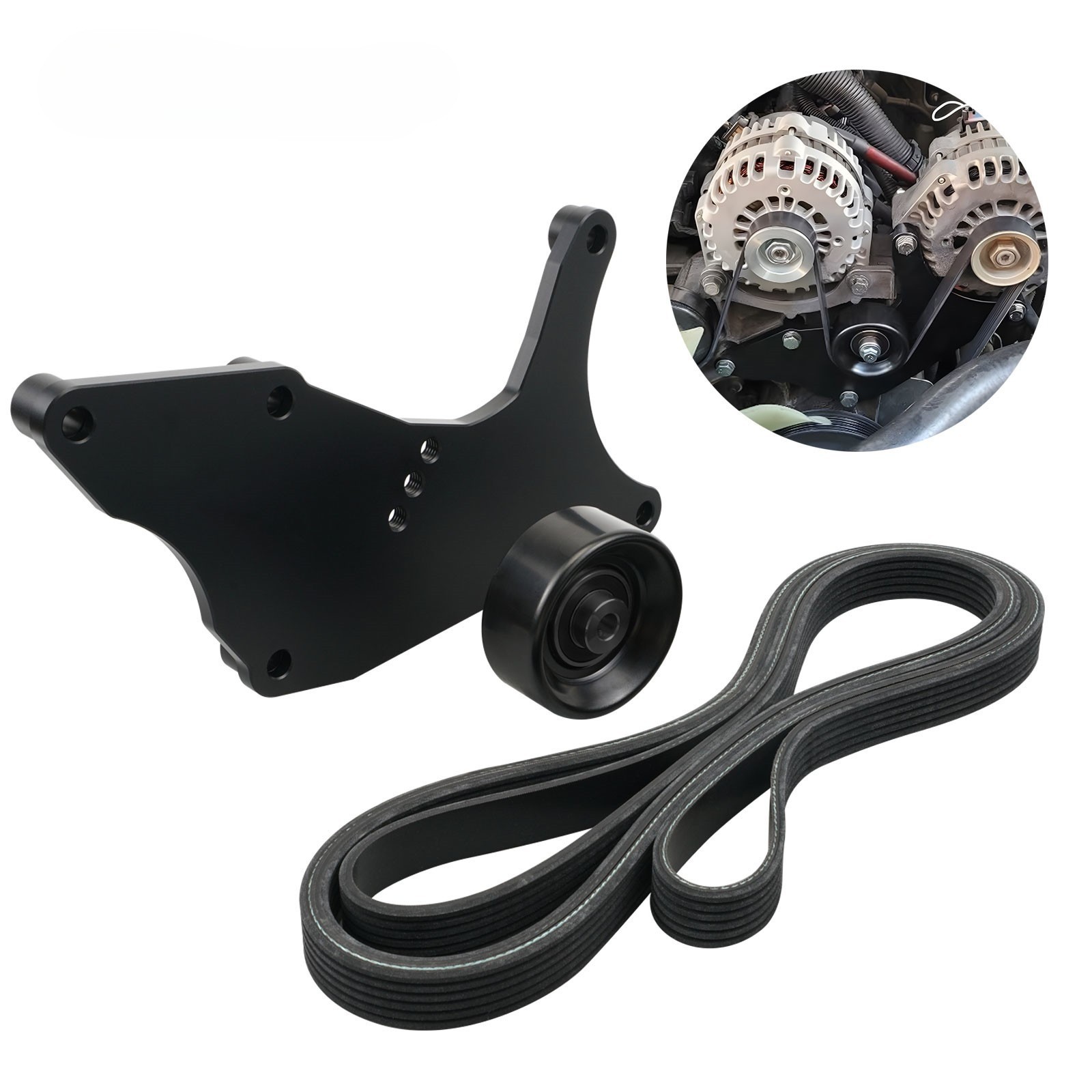 For GM Truck Dual Alternator Bracket For SUV Vortec 1999-13 4.8L 5.3L 6.0L 6.2L