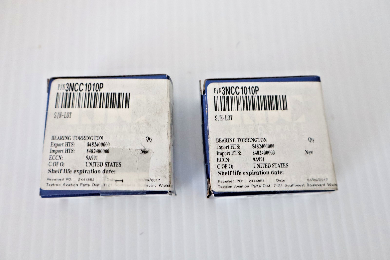 RBC Aerospace Bearings 3NCC1010P Bearing Torrington MS24462-3 (2 Available)