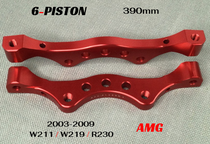 APk 07-09 Mercedes E CLS SL63 390mm Front Caliper Adapters