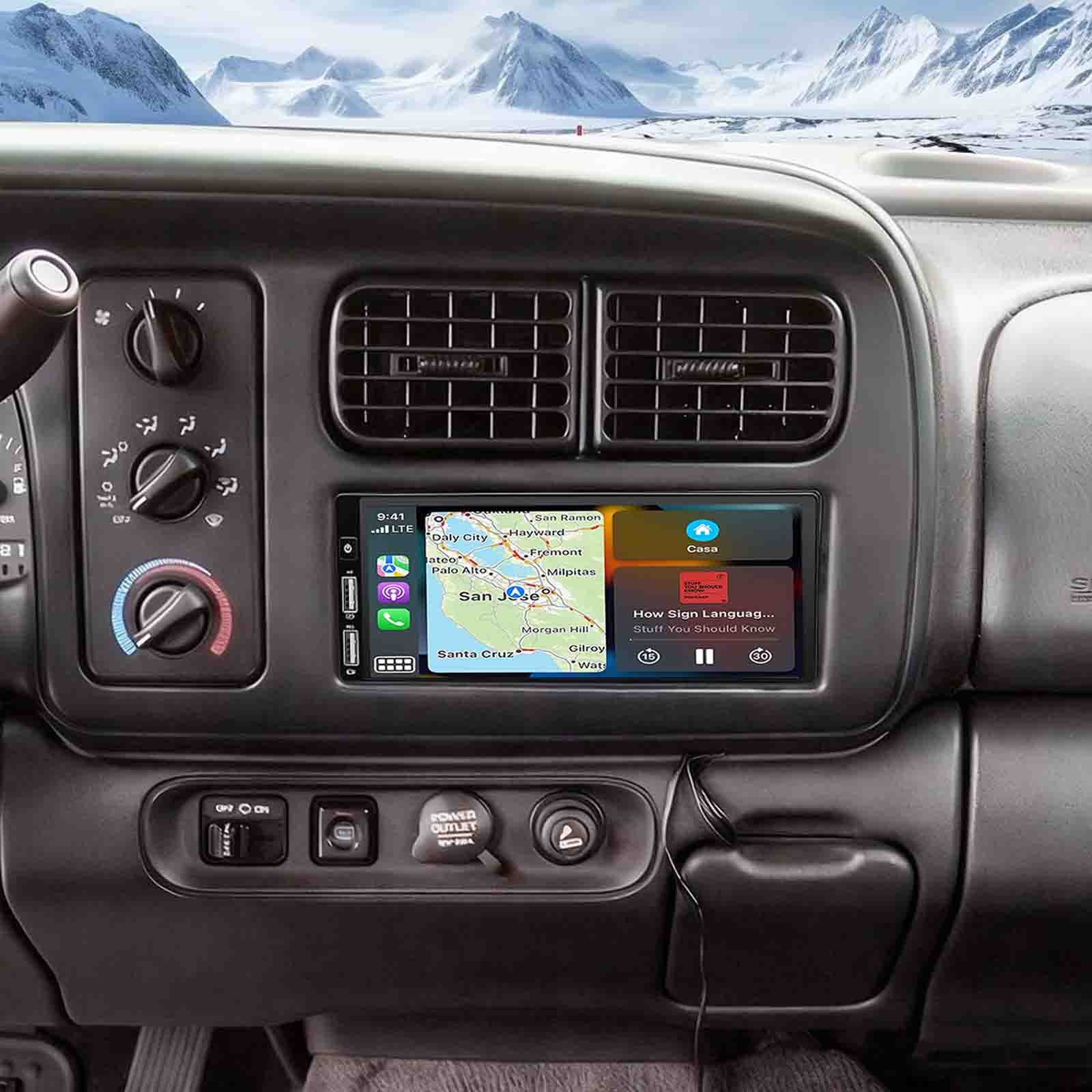 6.86in Car Stereo Radio For 1998-2000 Dodge Durango Android13 Carplay WIFI GPS