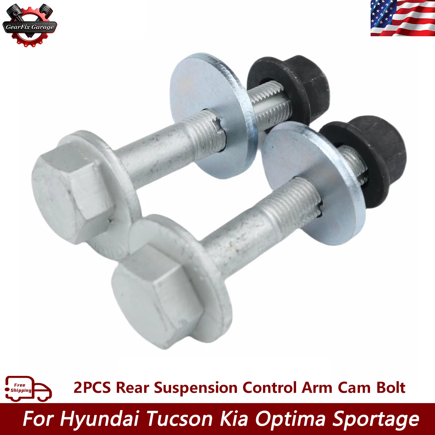 For Hyundai Sonata 2011-15 546403R000 2SET Rear Suspension Control Arm Cam Bolt