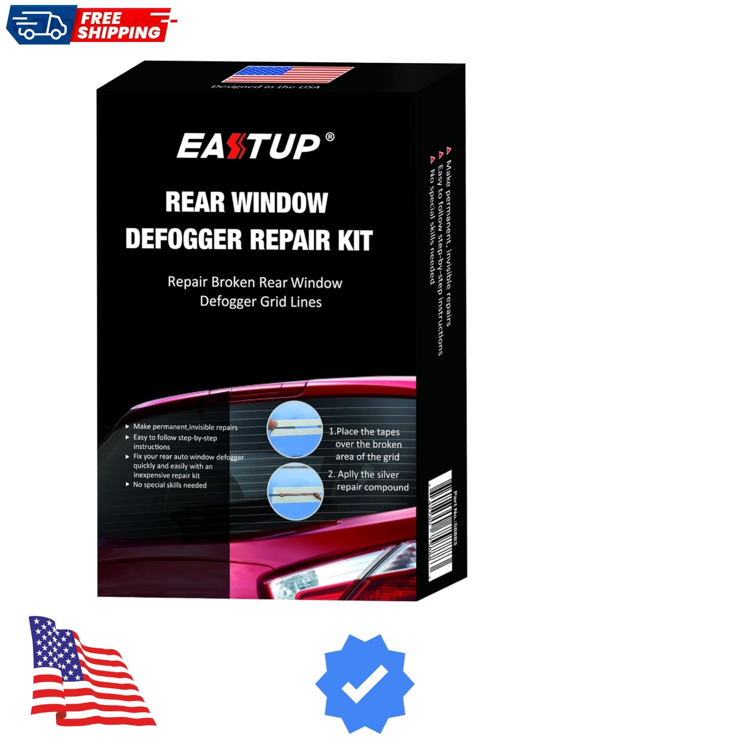 Rear Window Defogger Defroster Grid Line Repair Kit