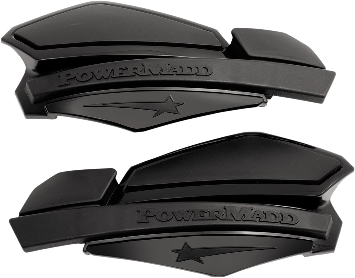 Powermadd Star Series Handguards Black/Black Universal Pair #34210 Powermadd Star Series Handguards Black/Black Universal Pair #34210