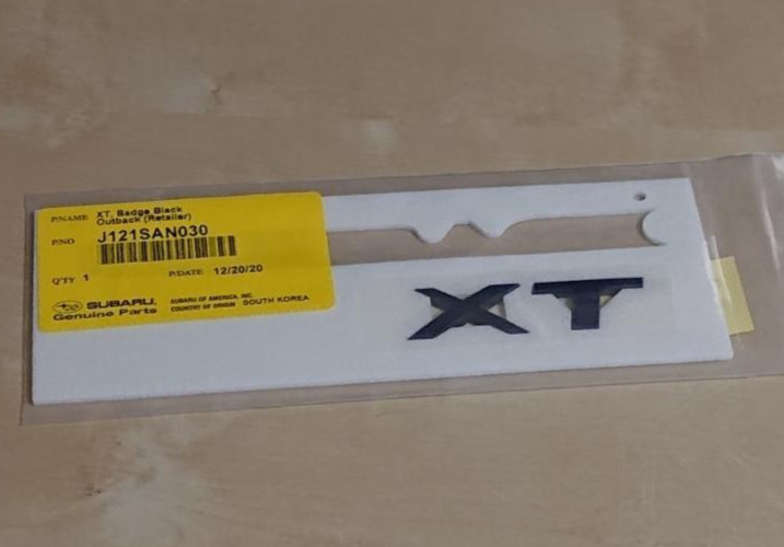 Genuine Subaru Xt Badge Black Onyx Edition Xt J121SAN030