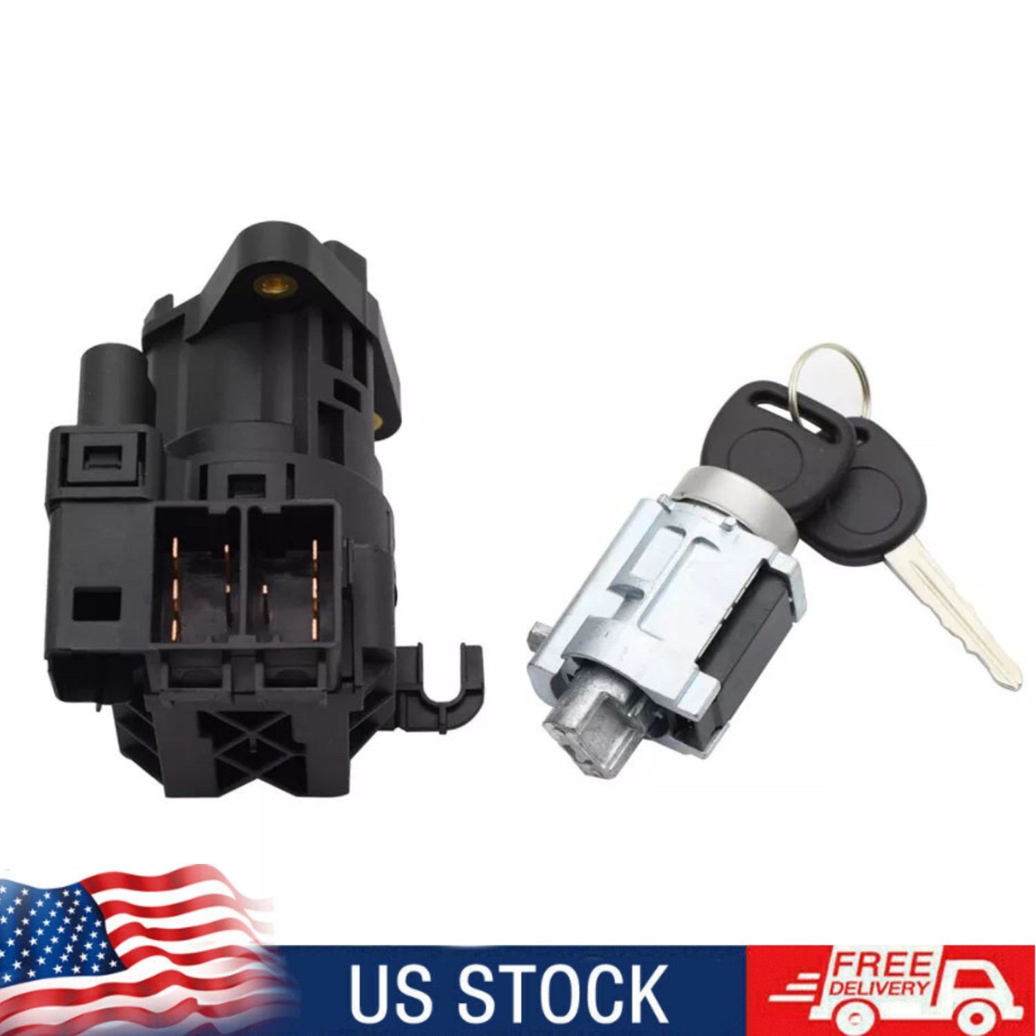 2IN1 LOCK CYLINDER & IGNITION STARTER SWITCH FOR CHEVY IMPALA MALIBU OLDS ALERO