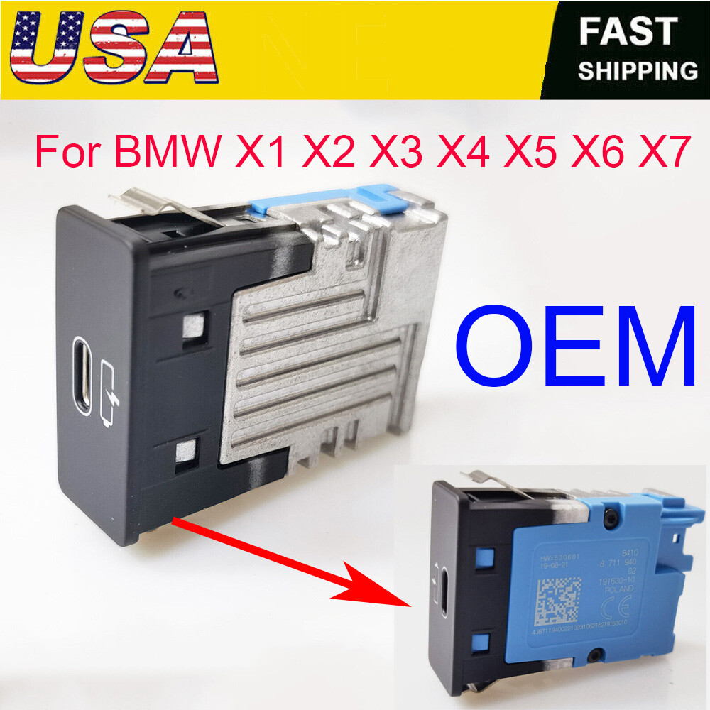 USB Socket Single Port Unit New For BMW X1 X2 X3 X4 X5 X6 X7 OEM 8711940 8795242