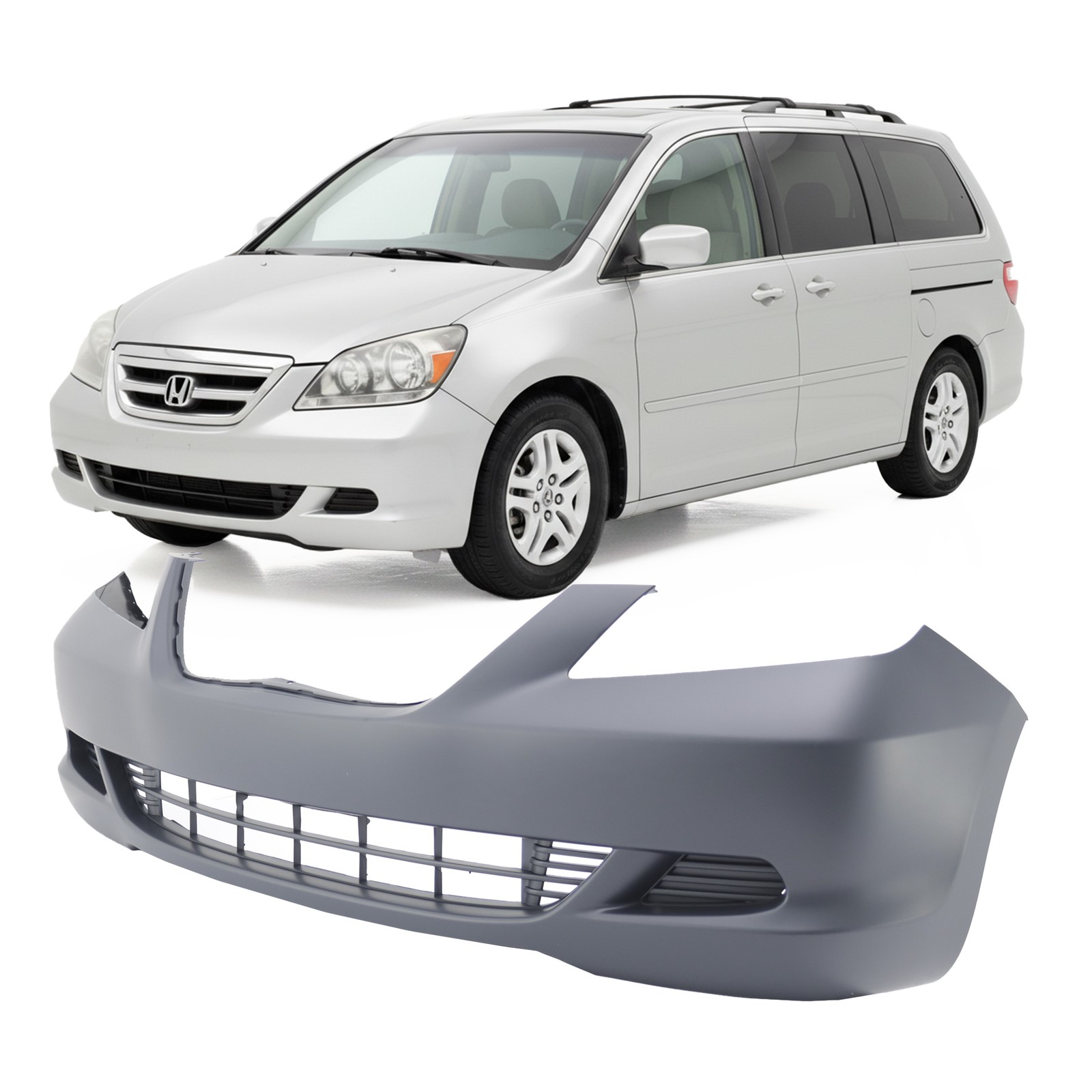 2005-2007 Honda Odyssey Van Primed Front Bumper Cover HO1000222 04711SHJA90ZZ