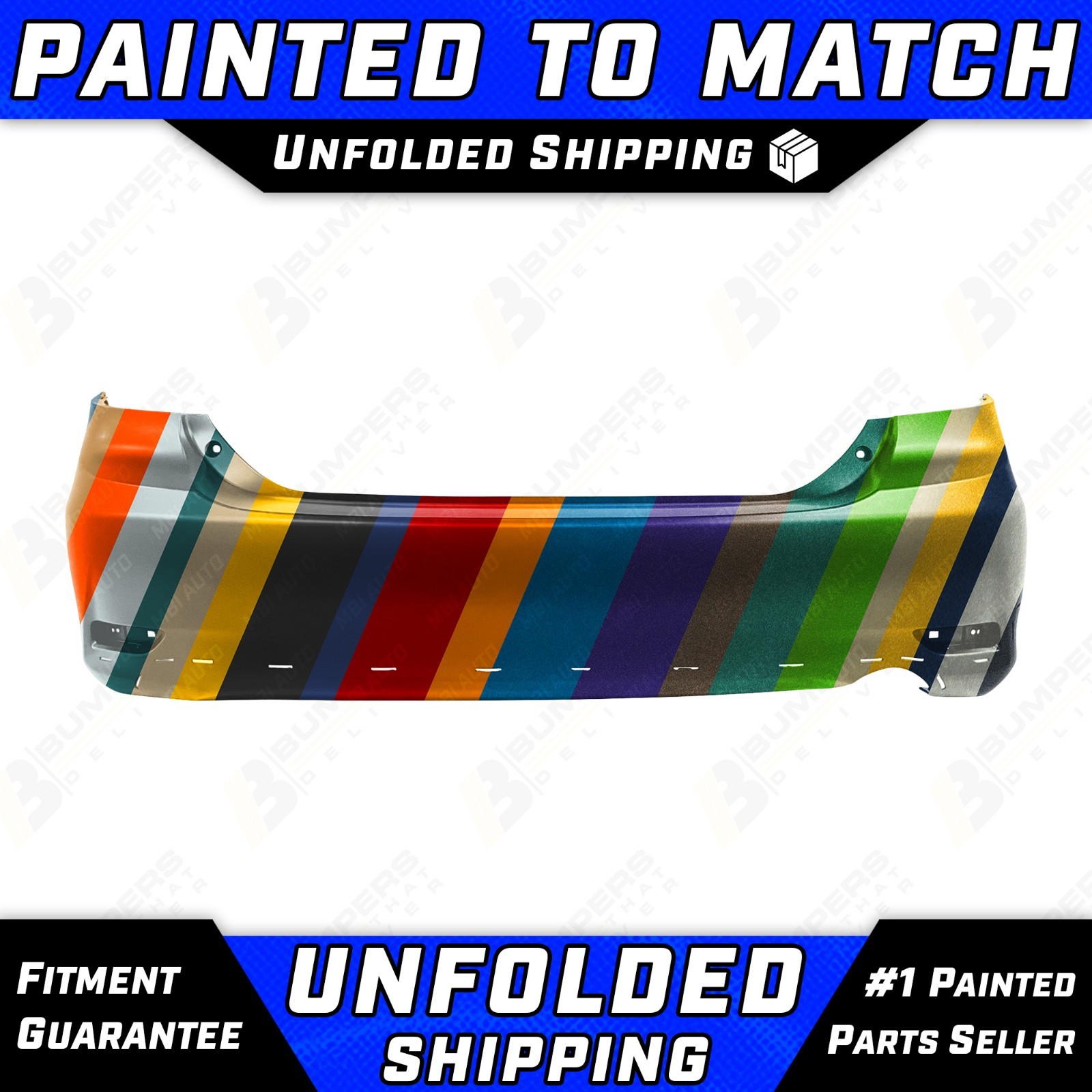 Painted To Match - Rear Bumper Replacement for 2011-2013 Toyota Corolla S & XRS