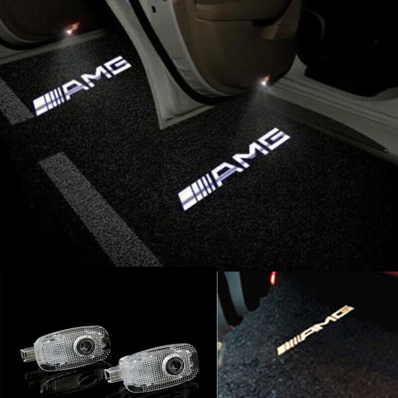 2x AMG Shadow Light Door Courtesy LED Projector Ghost Laser for Mercedes S W221