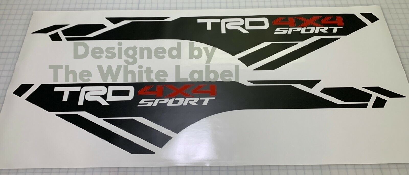 X2 TRD 4x4 Sport vinyl decals 2016-2021 Toyota Tacoma Bedside