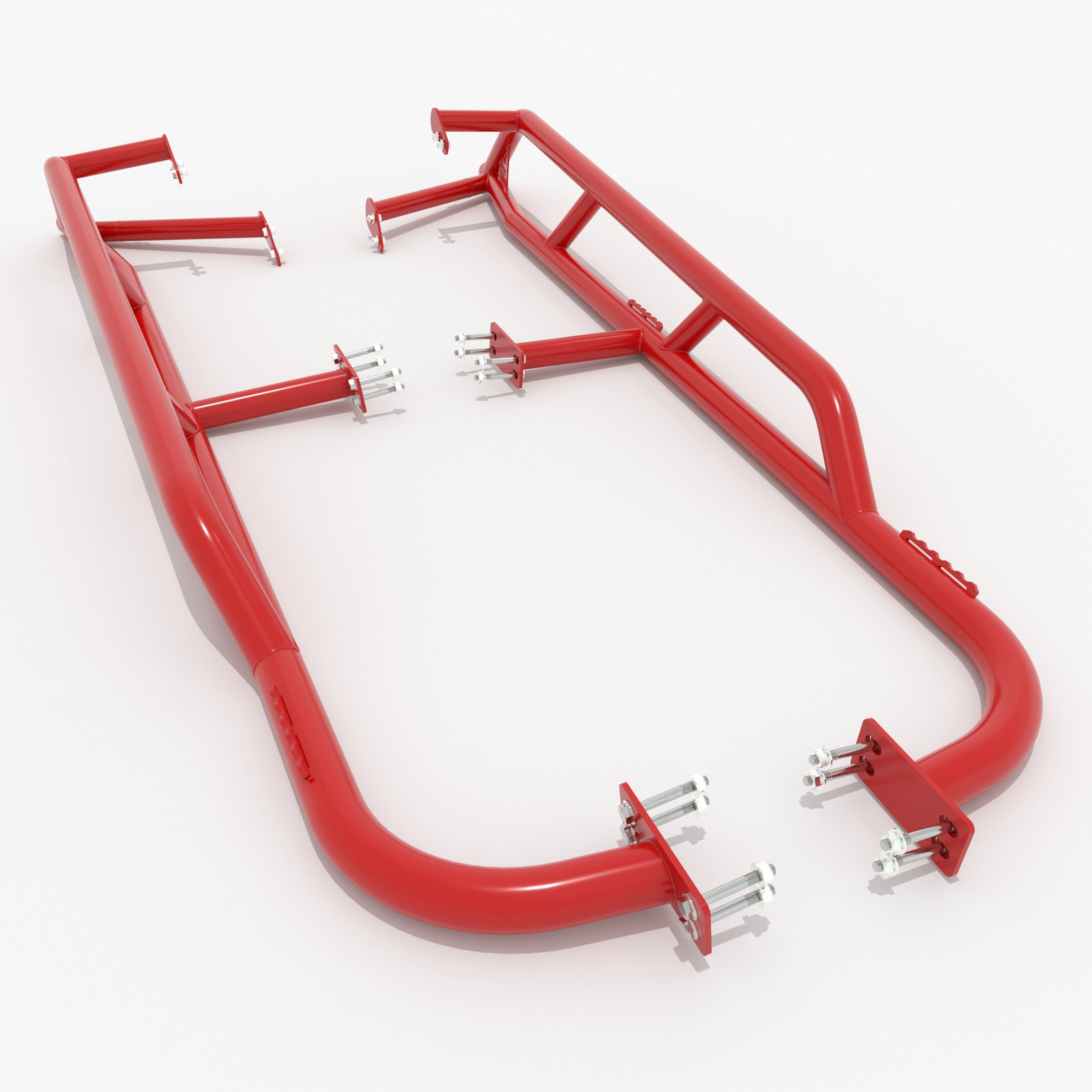 HMF Rock Sliders for Honda Talon 4 (19-25) Red